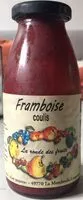 Mängden socker i Coulis de framboise
