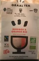 Mängden socker i Rooibos et orange bio