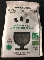 Mängden socker i Thé vert à la menthe douce bio