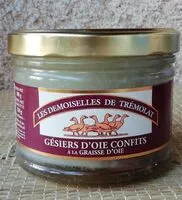 Mängden socker i Gésiers d'oie confits à la graisse de canard