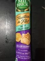 Mängden socker i Feuilles de filo