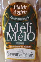 Mängden socker i Assortissement de biscuits