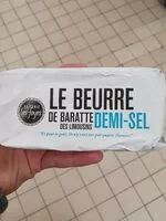 Mängden socker i Beurre de baratte demi-sel des Limousins