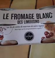 Mängden socker i Le fromage blanc des Limousins sur lit de crème de marron