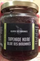 Mängden socker i Tapenade noire, olive des Baronnies