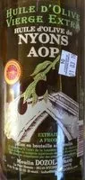 Mängden socker i Huile d'olive de Nyons AOP