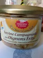 Mängden socker i Terrine campagnarde aux oignons frits