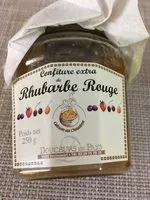 Mängden socker i Confiture de rhubarbe rouge DOUCEURS DE PAYS