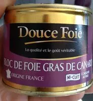 Mängden socker i Bloc de foie gras de canard