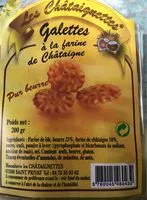 Mängden socker i Galettes à la farine de châtaigne