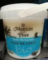 Mängden socker i Huile biologique Noix de Coco Bio