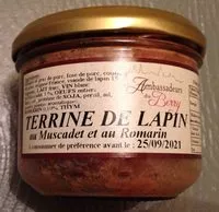 Mängden socker i Terrine de lapin au Muscadet et au Romarin