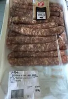 Mängden socker i Chipolata de porc label rouge