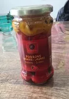 Mängden socker i Poivrons rouge et jaune