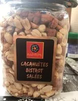Mängden socker i Cacahuètes Bistrot Salées
