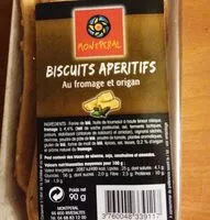 Mängden socker i Biscuits Apéritifs au fromage et origan