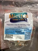 Mängden socker i Miettes saveur crabe