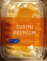 Mängden socker i Surimi de chair de poisson