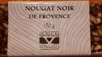 Mängden socker i Nougat noir de Provence