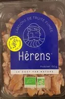 Mängden socker i lardons de truite fumée