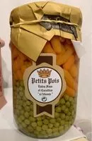 Mängden socker i Petits Pois extra fins et carottes à l’étuvée