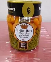Mängden socker i Petits pois extra fins et carottes à l etuvée