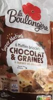 Mängden socker i Muffins briochés chocolat & graines