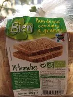 Mängden socker i Pain de mie céréales et graines