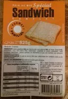 Mängden socker i Pain de mie spécial sandwich complet