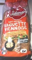 Mängden socker i 4 Baguettes viennoises