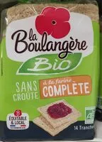 Mängden socker i Boulangère pain de mie complet sans croûte bio