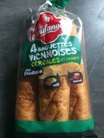 Mängden socker i 4 baguettes viennoises céréales et graines