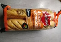 Mängden socker i Baguettes viennoises Complètes sans sucres ajoutés