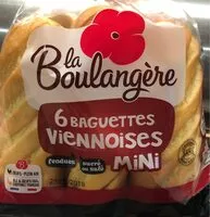 Mängden socker i Mini Baguettes Viennoises