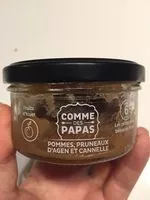 Mängden socker i Compote pommes, pruneaux d'Agen et cannelle