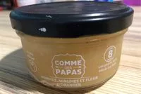 Mängden socker i Douceur de pommes et d'agrumes, fleur d'oranger Bio, 130g