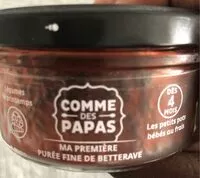 Mängden socker i Puree fine de betterave