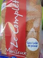 Mängden socker i Pain complet