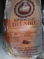 Mängden socker i Brioche delaire aux pépites de chocolat