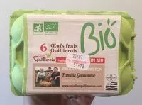 Mängden socker i Oeufs frais Guillierois