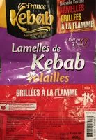 Mängden socker i Lamelles de Kebab Volailles