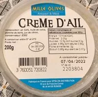 Mängden socker i Creme d’ail