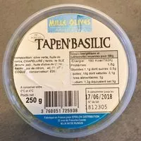 Mängden socker i Tapen'Basilic