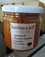 Mängden socker i Quinoa de Vendée, tomates, carottes et cumin