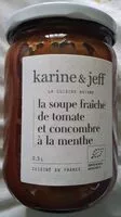 Mängden socker i Soupe fraîche de tomate et concombre à la menthe