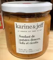 Mängden socker i Fondant Patate Douce, Tofu, Ricotta