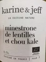 Mängden socker i Minestrone de lentilles et chou kale