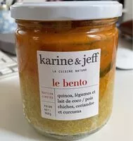 Mängden socker i Le bento quinoa, légumes et lait de coco, pois chiches, coriandre et curcuma
