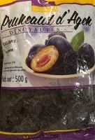 Mängden socker i Pruneaux d'agen dénoyautés