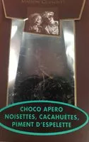 Mängden socker i Choco apero noisettes cacahuetes piment d'espelette